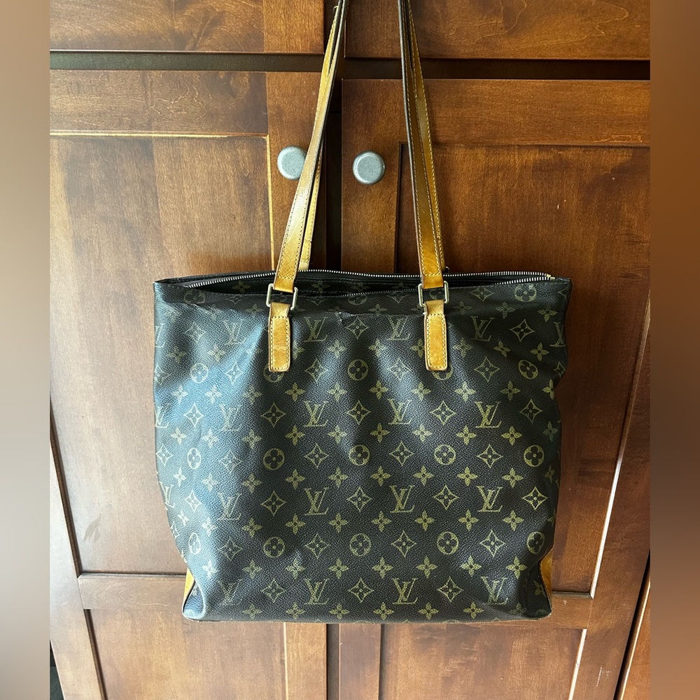 Louis Vuitton Cabas Mezzo Monogram Tote | Vintage Authentic LV Shoulder Bag